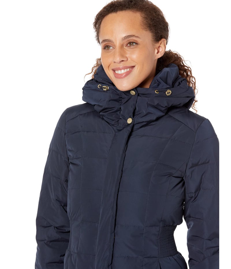 Cole Haan Women's Signature 40 In Down Coat, Navy, Small - Image 3